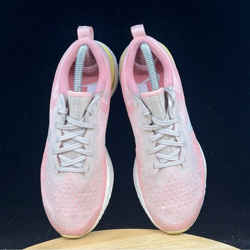 Nike Odyssey React Women's 7.5 Running Shoes Desert Sand Pink White AO9820-002 - Picture 5 of 11